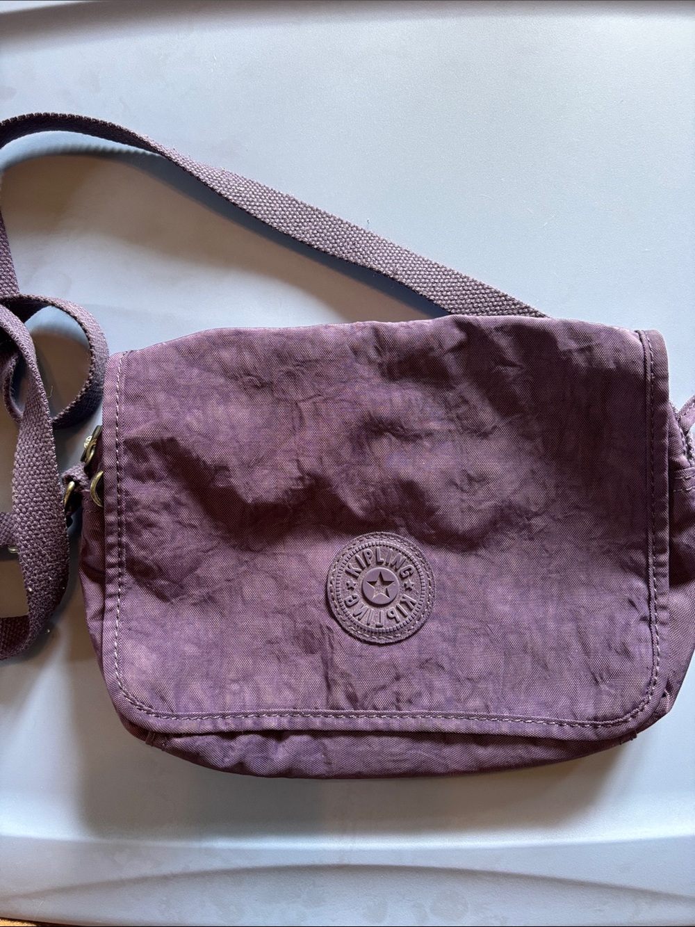 Kipling purple Crossbody Bag with Adjustable Strap RR